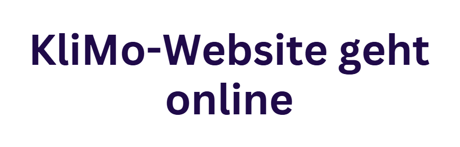 KliMo-Website geht online