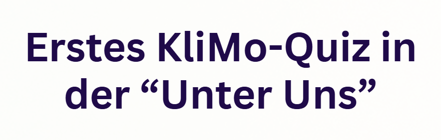 Erstes KliMo-Quiz