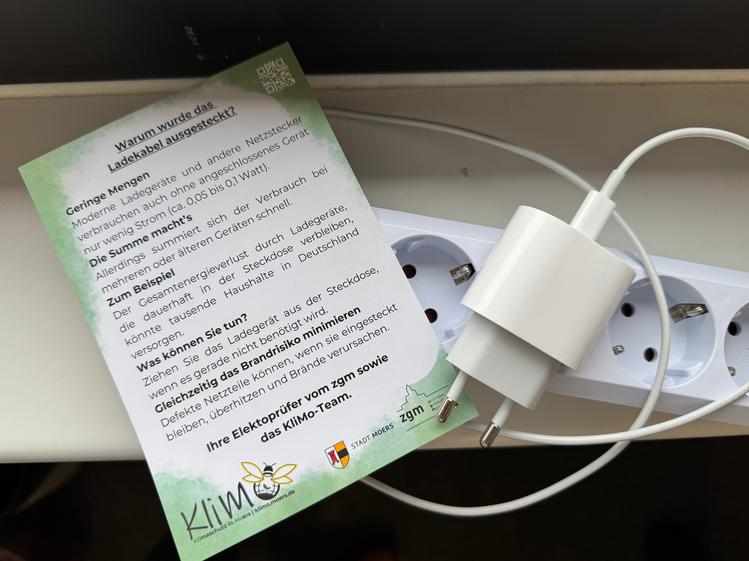 Warum wurde das Ladekabel ausgesteckt?